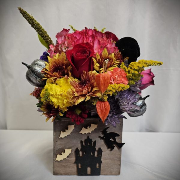 Wooden Halloween Centerpiece