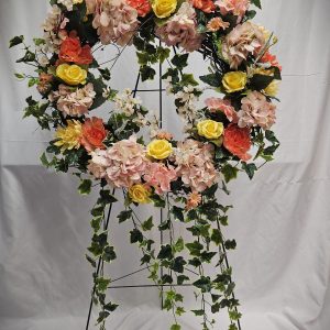 Just Peachy Silk Wreath