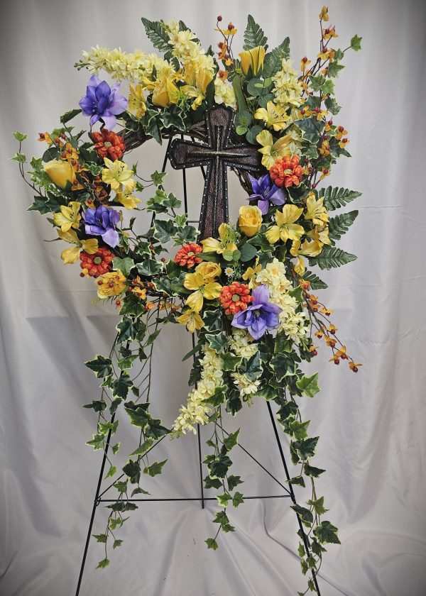 Nailed to the Cross Grapevine Wreath