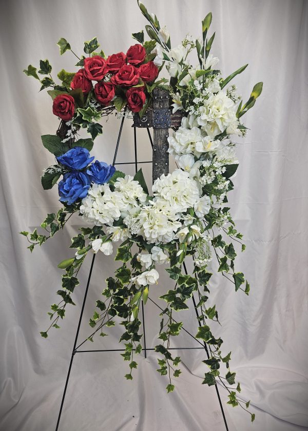 Old Glory Grapevine Wreath