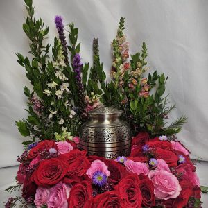 Blessed are the Pure in Heart Urn Wreath