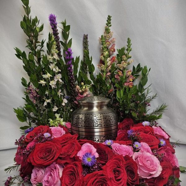 Blessed are the Pure in Heart Urn Wreath