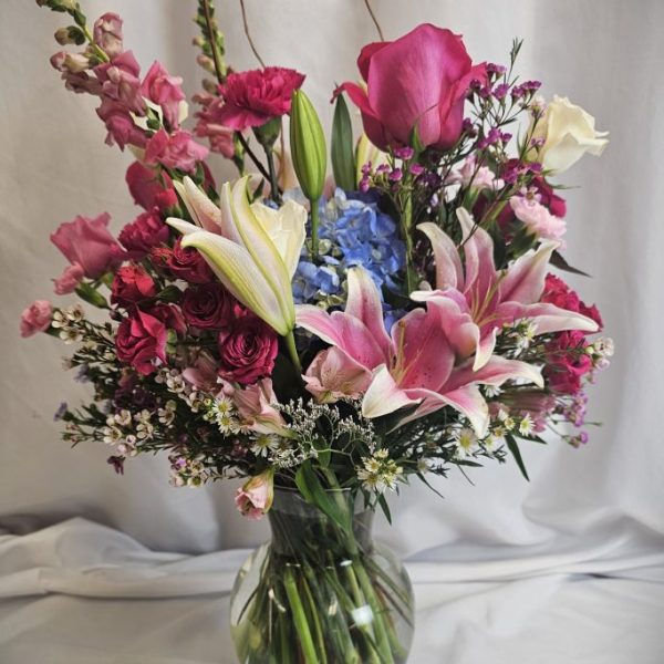 Mother's Day - Pink Lily Vase