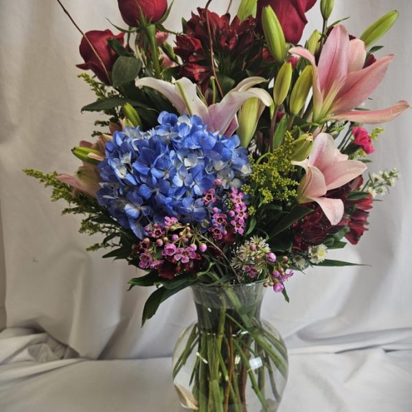 Mother's Day - Blue Hydrangea Vase