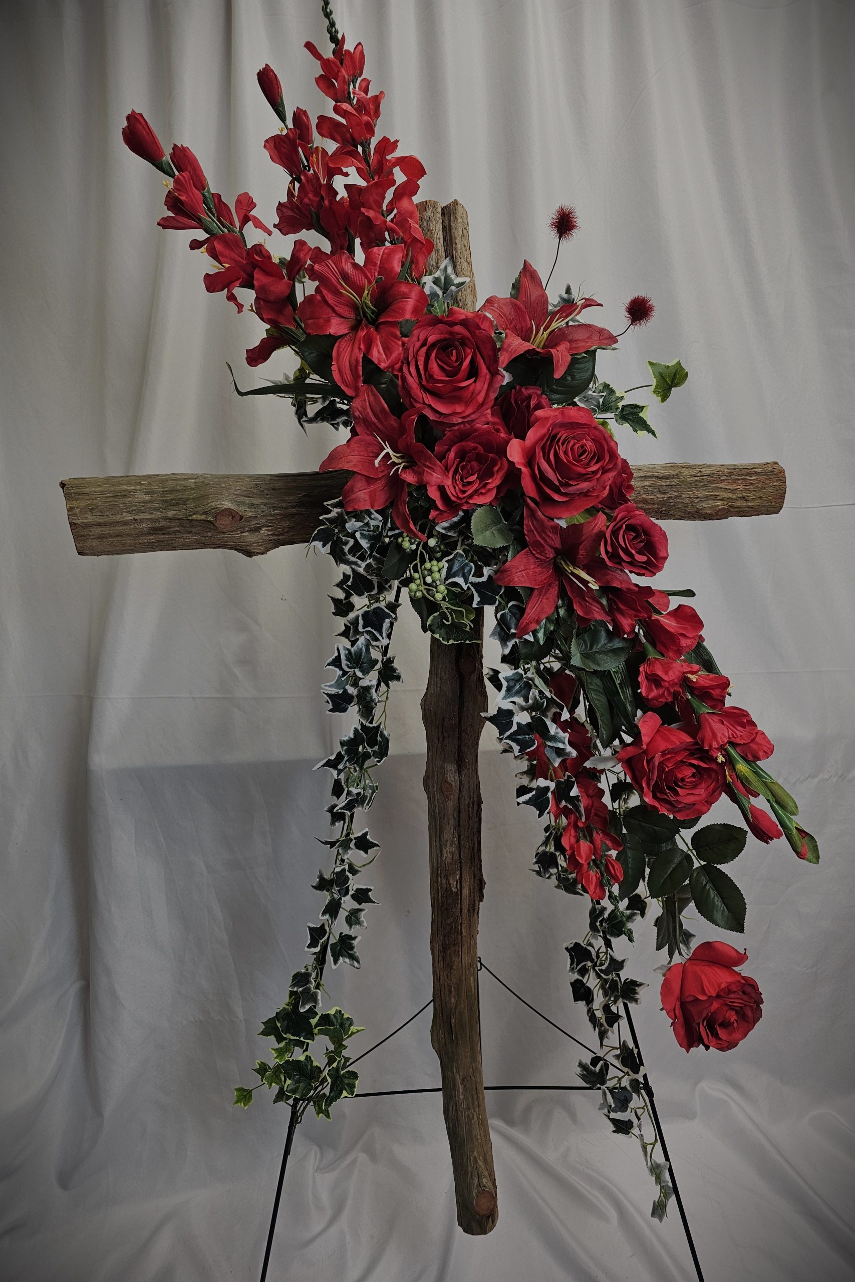 Isaiah 40:8 Wooden Cross Easel