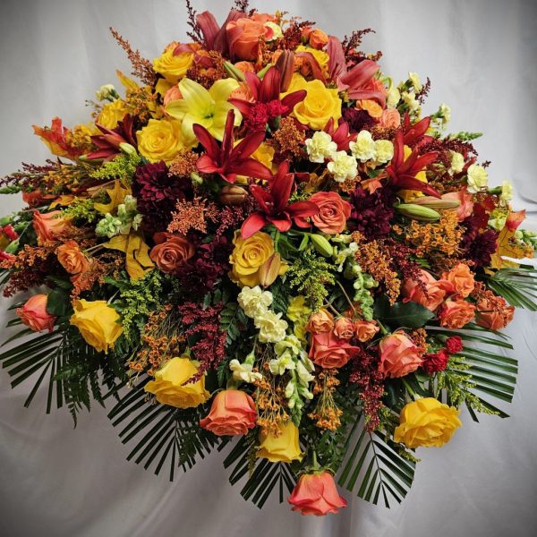 Finding Peace in the warmth of Color - Casket Cover