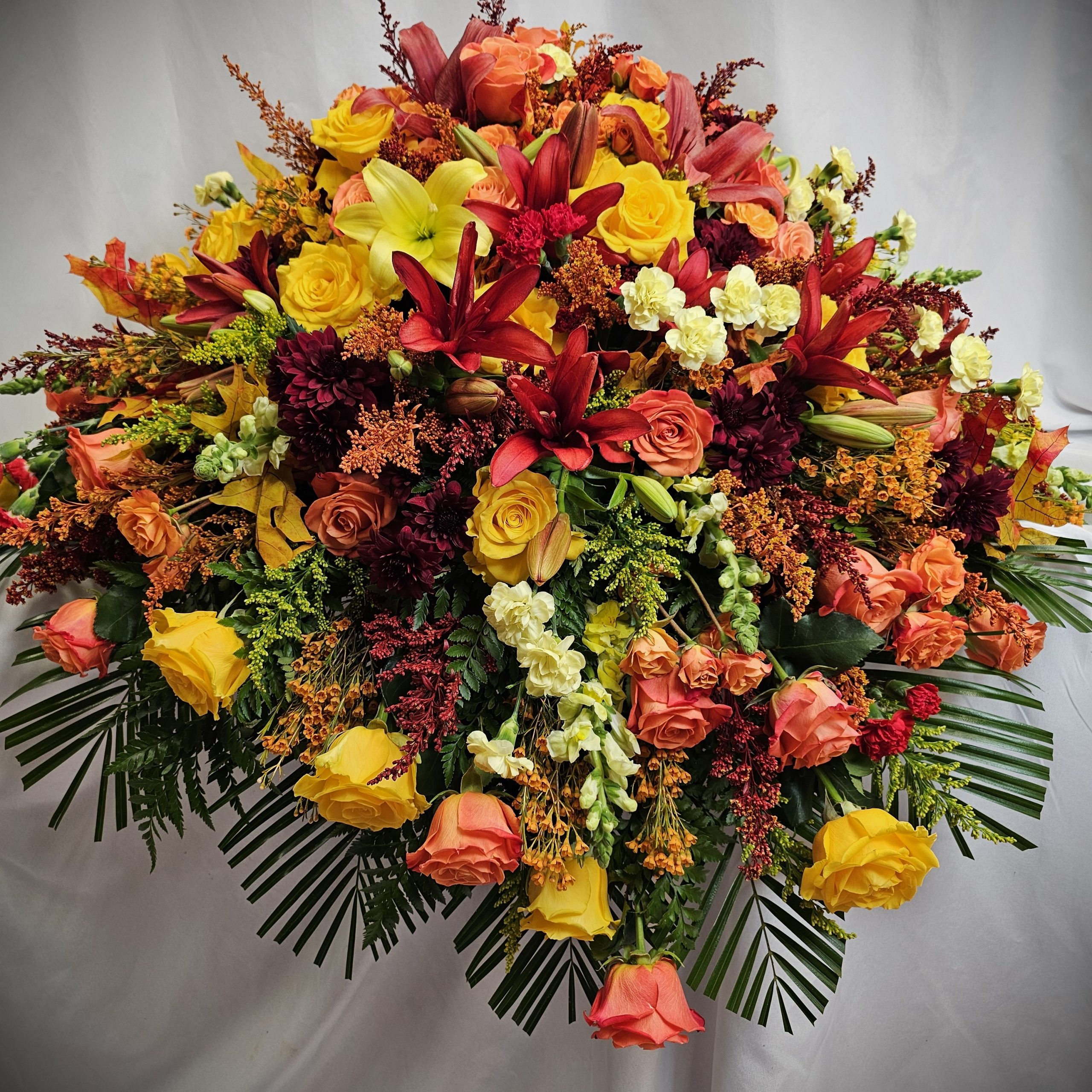Finding Peace in the warmth of Color - Casket Cover